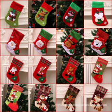 Hot Christmas Gift Christmas Stocking Sock Santa Claus Xmas Tree Hanging Decor Christmas Stockings Candy Gift Bag Navidad